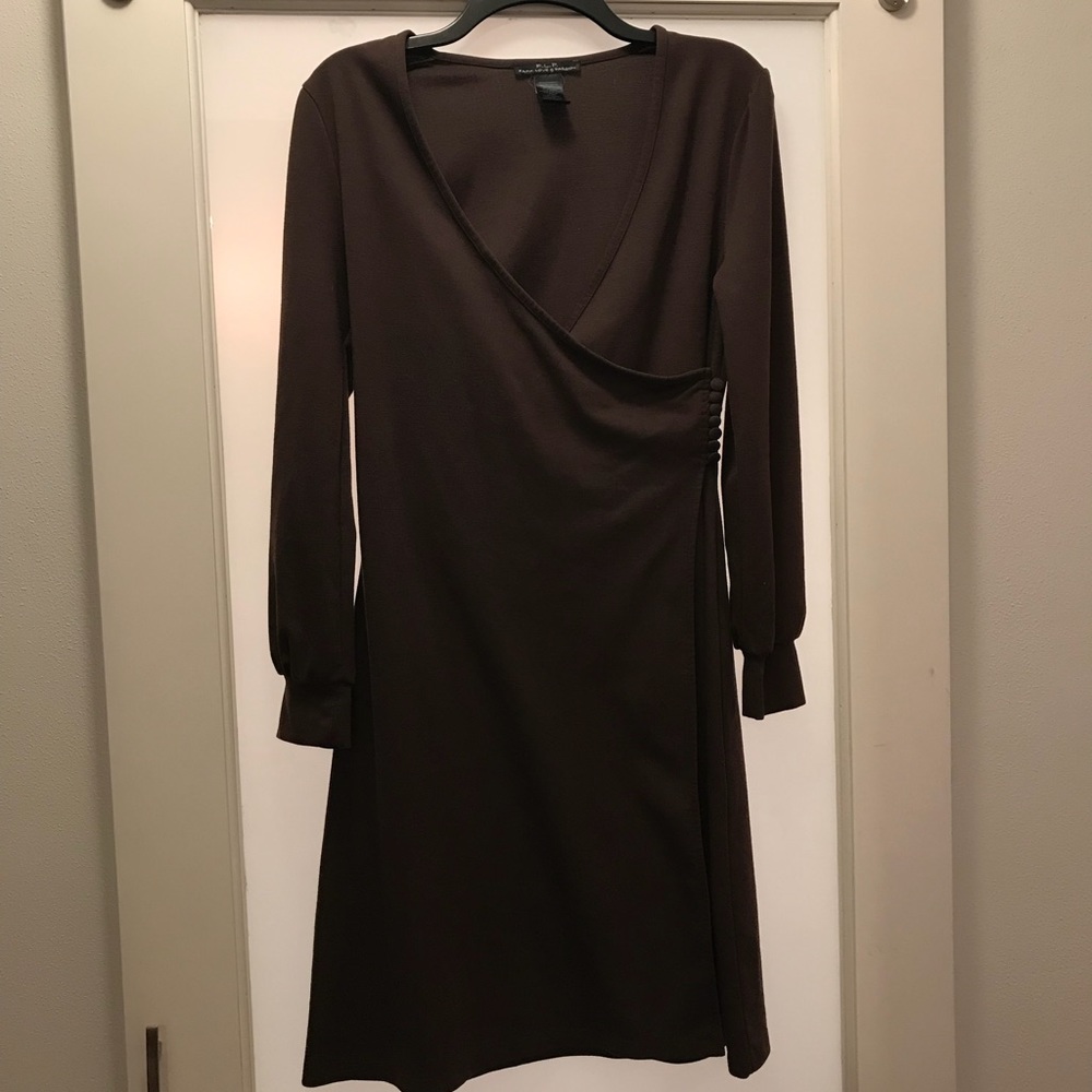 F.L.P. Brown Wrap Dress